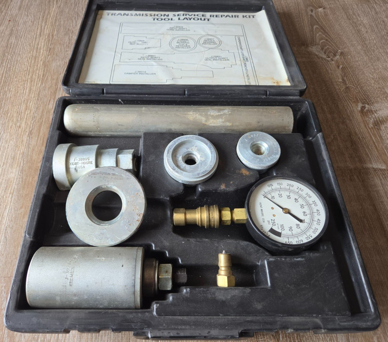 Kent-Moore J-39143 NVG4500 Transmission Service Repair Tool Kit NV4500 Case
