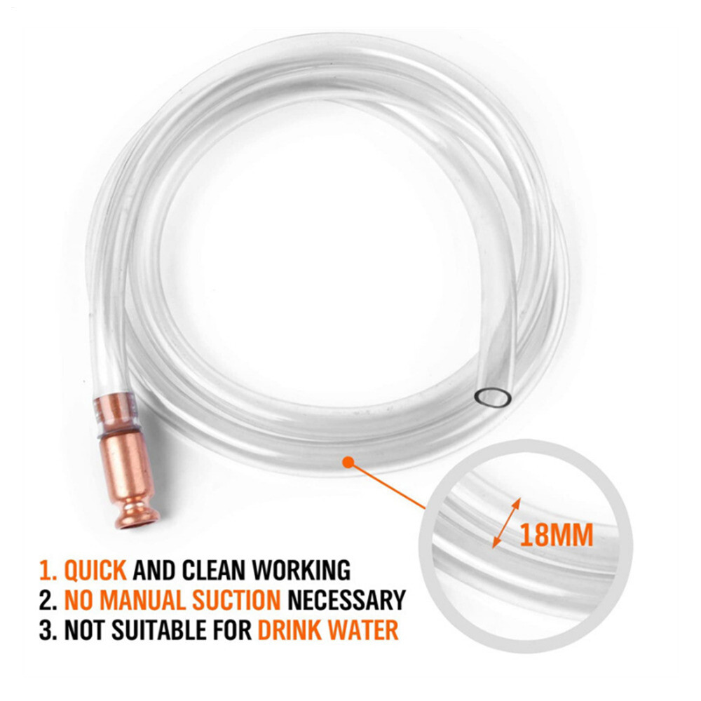1.8M/6ft Tube Self Priming Siphon Hose Diesel Fuel Heating Oil / Gas Gas Water