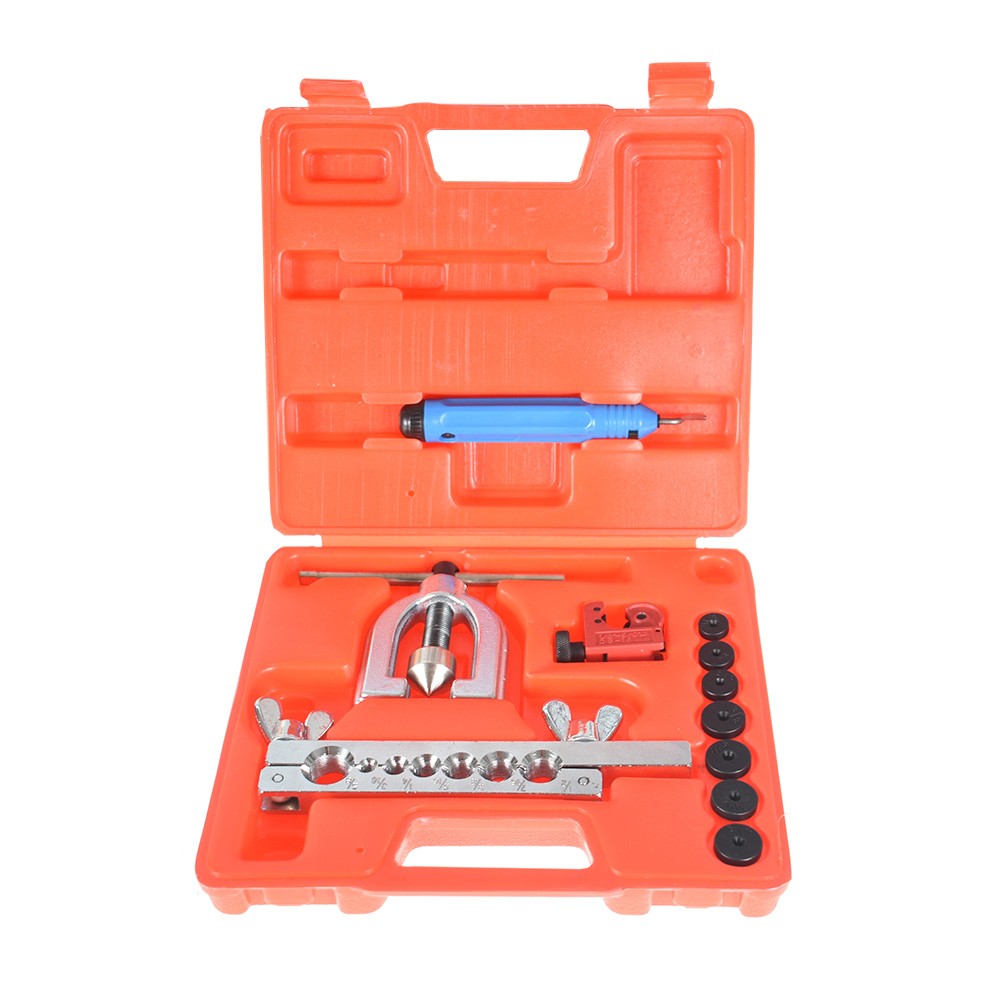 Mini Pipe Cutter Car Truck SAE / MM Double Single Flaring Brake Line Tool Kit