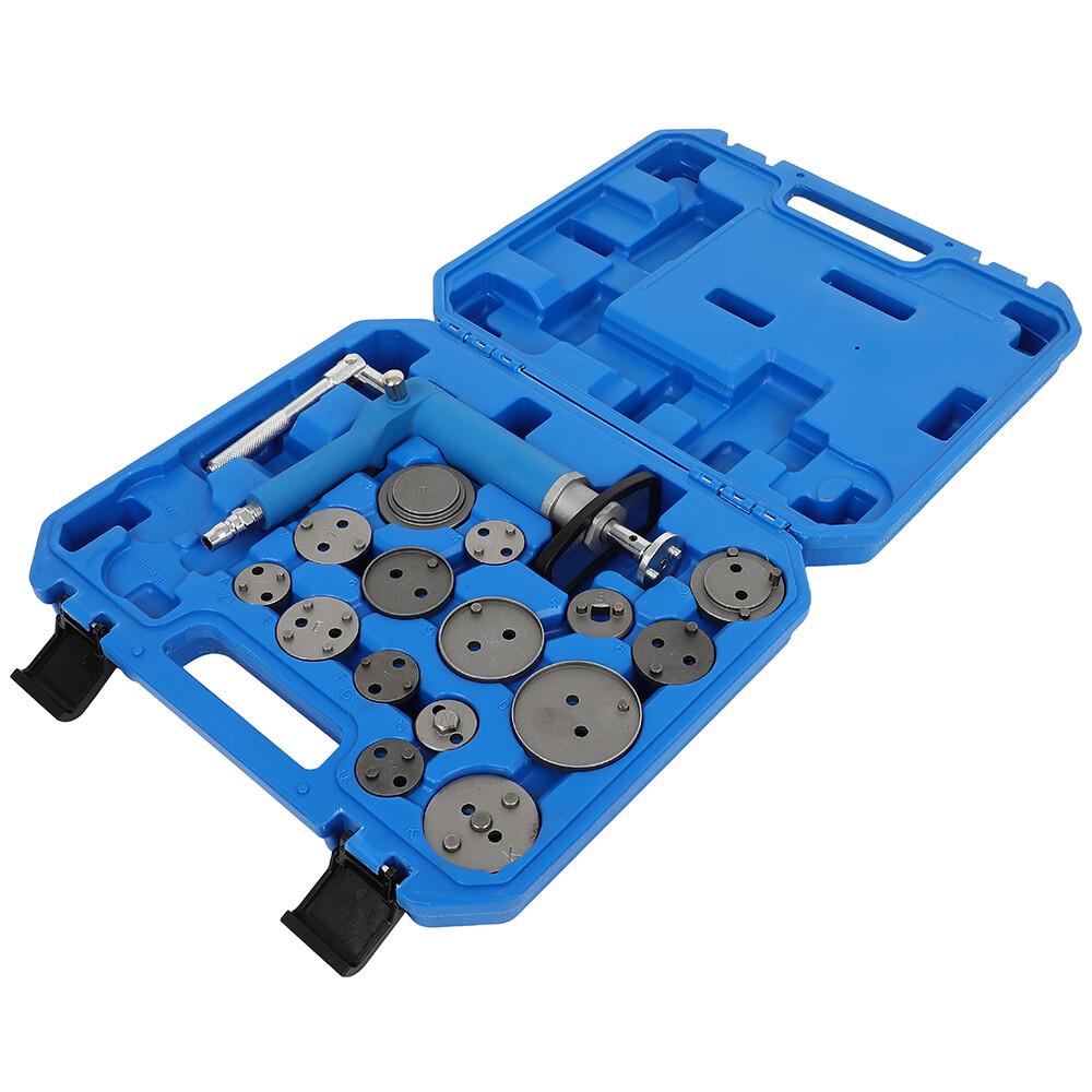 Piston Pad Compressor Wind Back Tool Pneumatic Air Rear Disc Brake Caliper Set