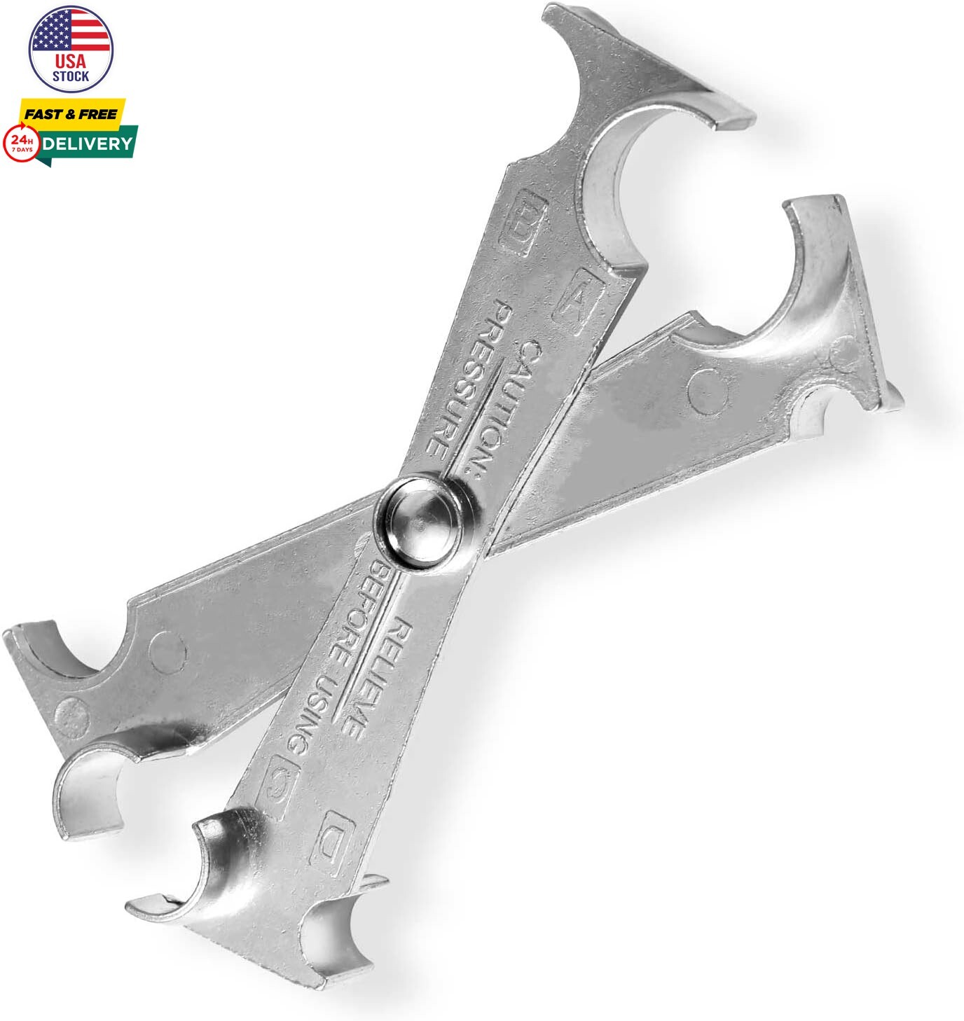 Scissor Fuel Line Disconnect Tool 4in1 Fuel Filter Tool for 3/4″ 5/8″ 1/2″ 3/8″