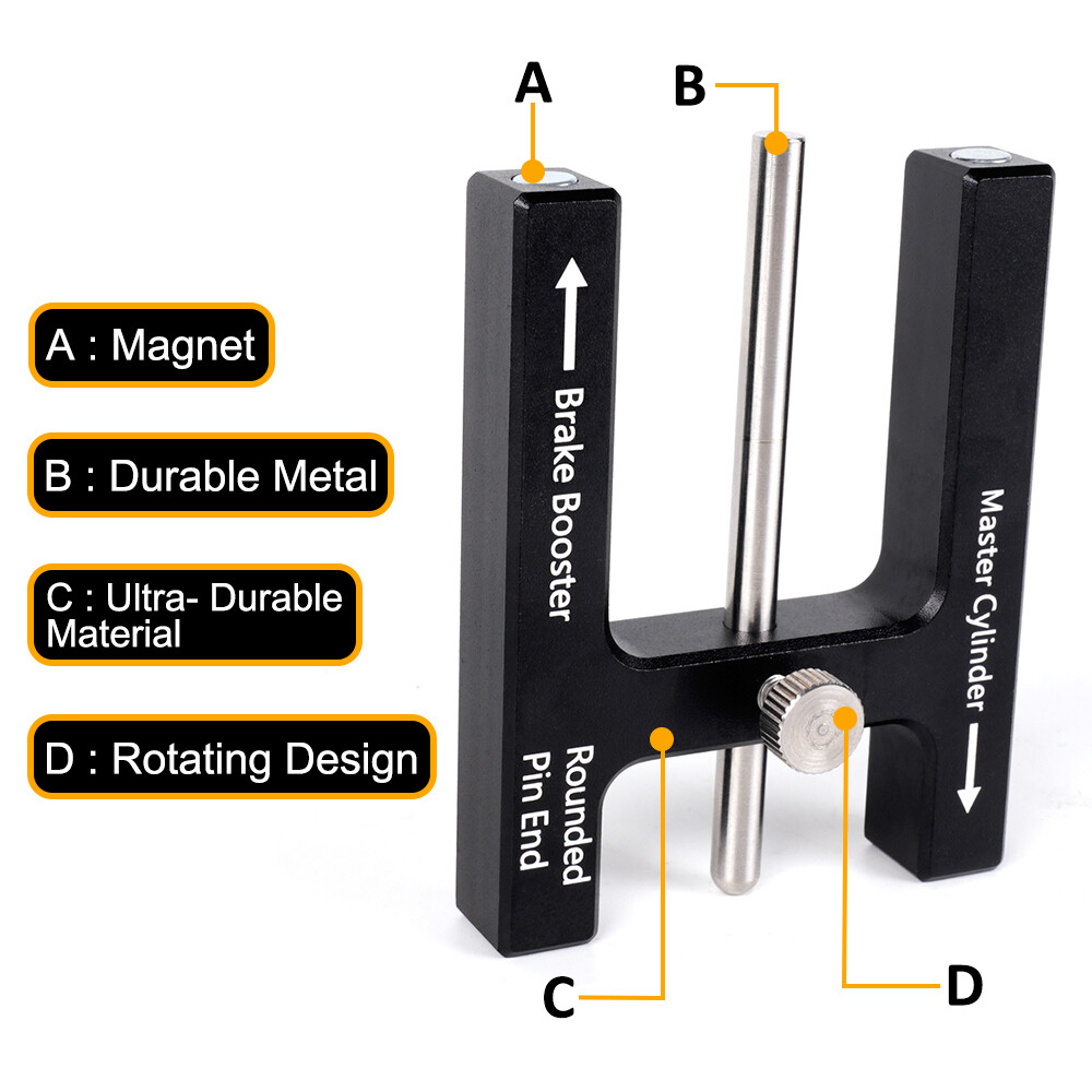 Master Cylinder Push Rod Length Gauge Brake Booster Push Rod Pin Adjustment Tool