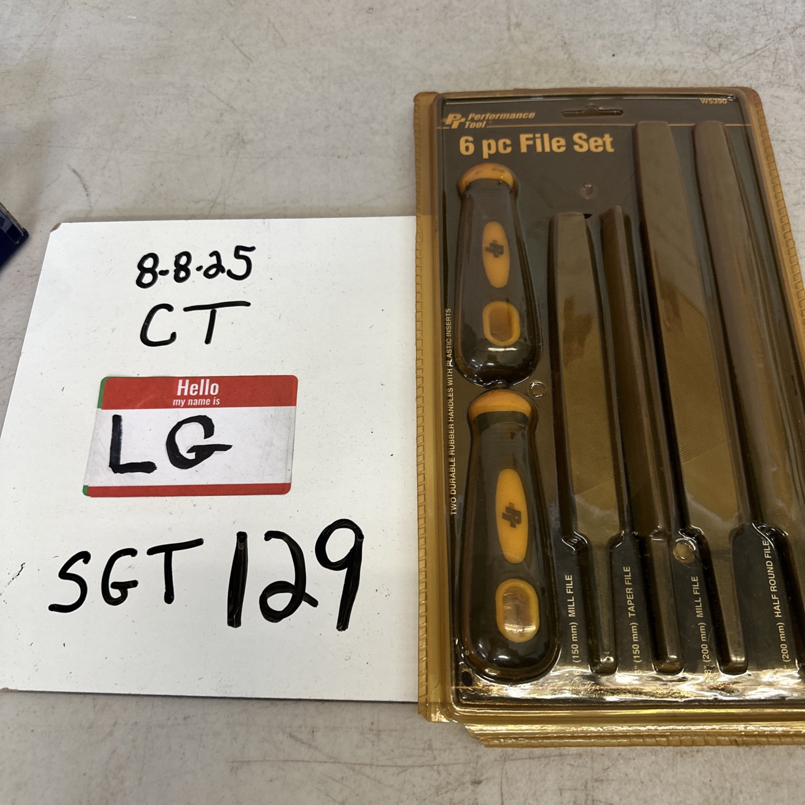 Performance Tool 6 Piece File Set W5390