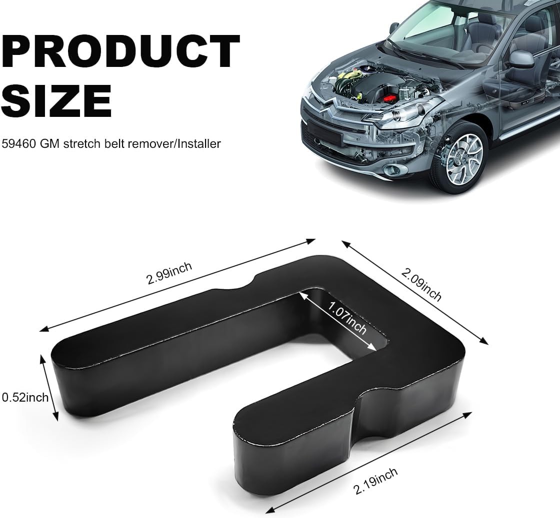 59560 Belt Fitting Tool Compatible With GM V8 5.3L 6.2L 6.6L Stretch Belts