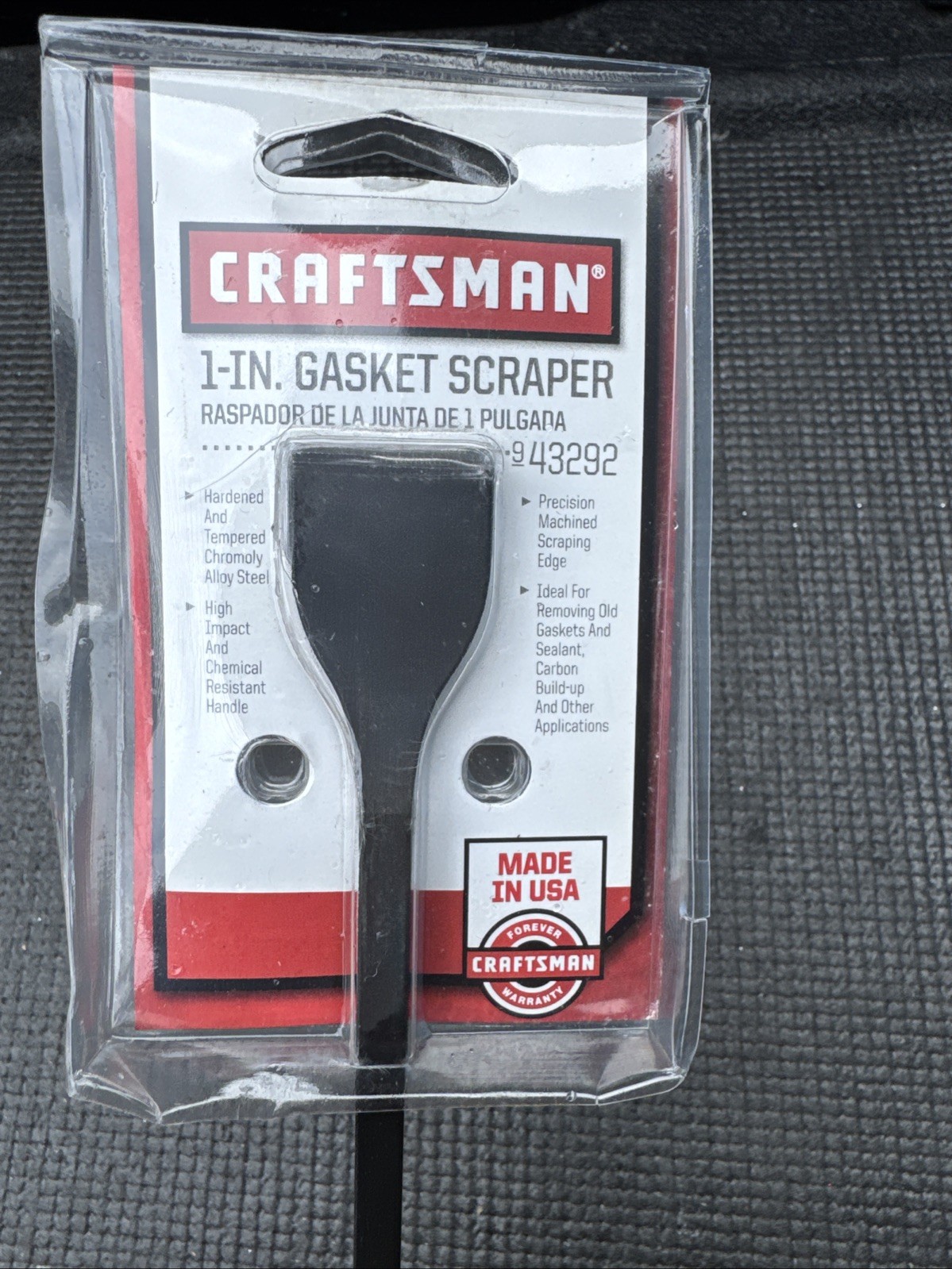 Sears Craftsman USA Nos 1” Gasket Scraper 10.5” Long Red Handle 43292