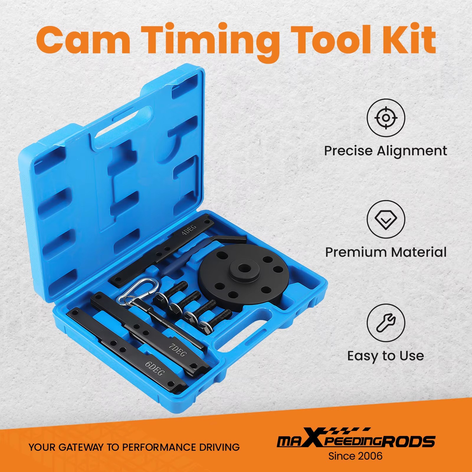 Timing Injector Cam Gear Puller Tool Kit for Cummins ISX 3163021 3163069 3163530