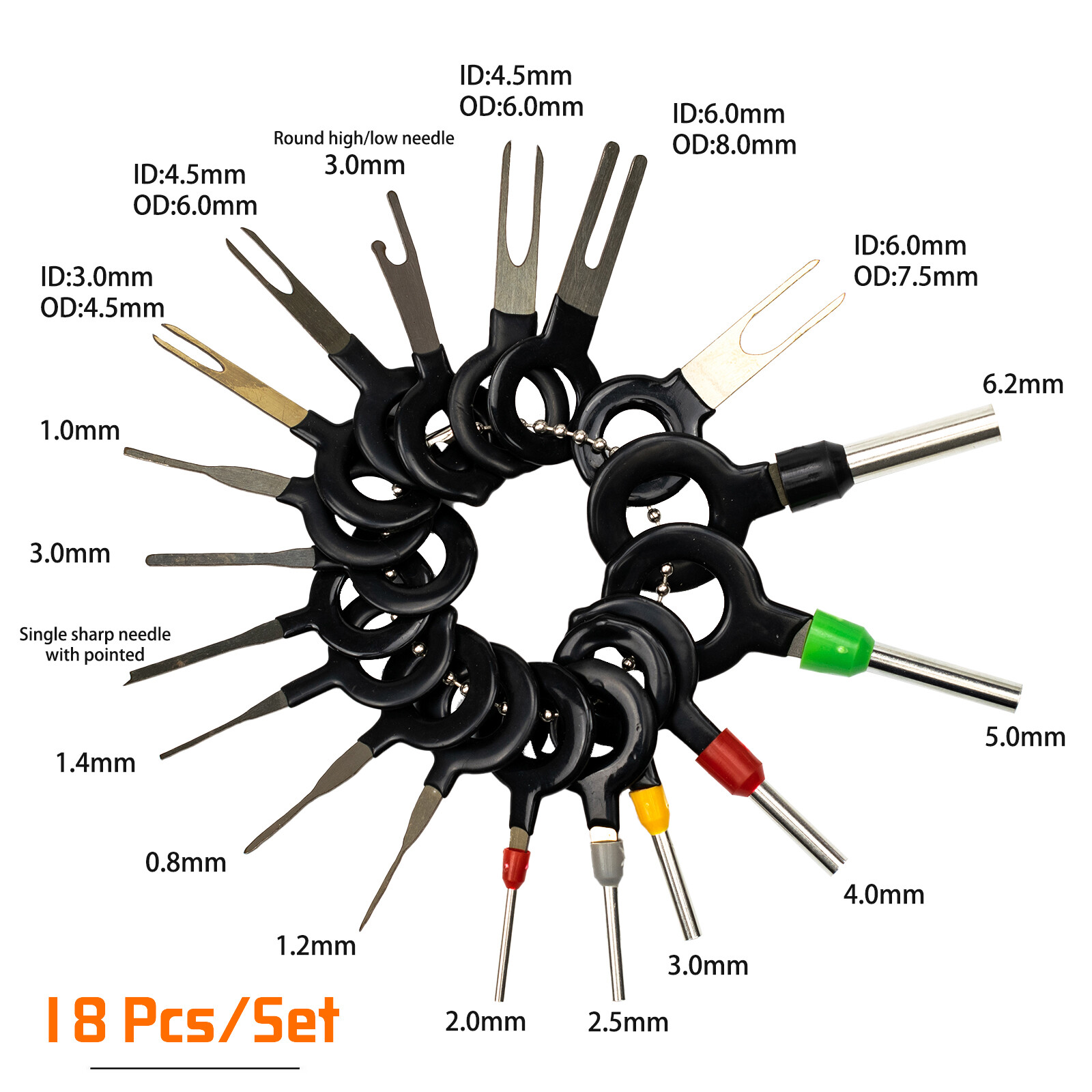 52X Wire Terminal Removal Tool Kit Car Electrical Wiring Crimp Connector Pin Key