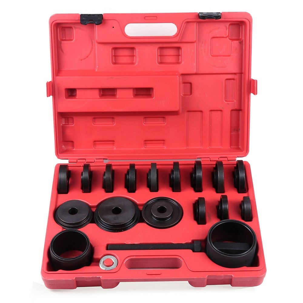 23PC Front Wheel Drive Bearing Press Tool Removal Adapter Puller Pulley Kit FWD