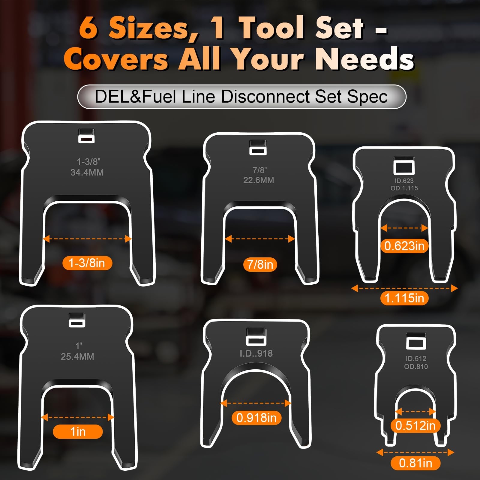 Fuel Line Disconnect Tool Set for Breather Coolant DEF Lines