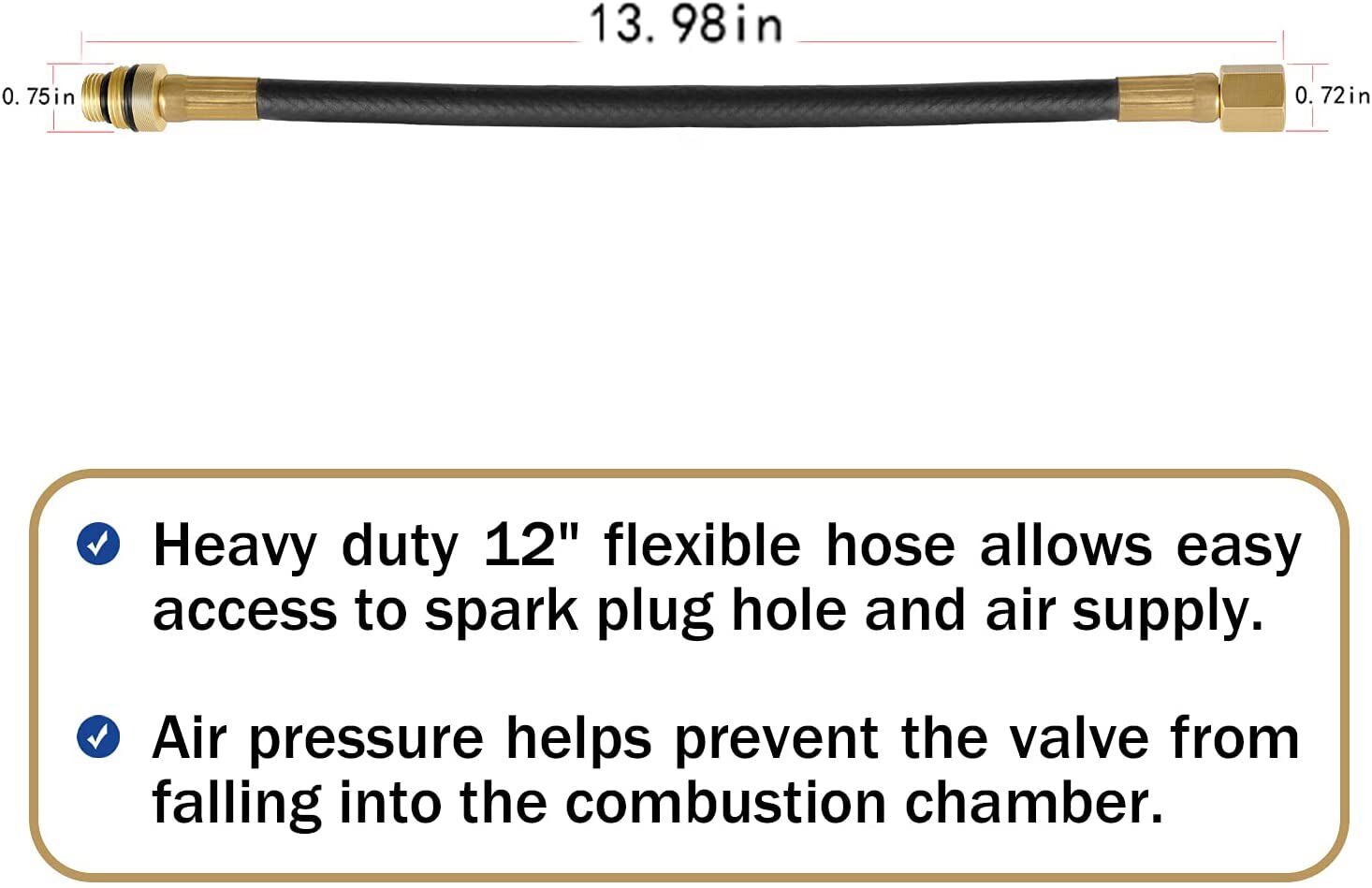 19700 Air Operated Valve Spring Holder 12″ Flexible Hose Power Hose Tool Holding