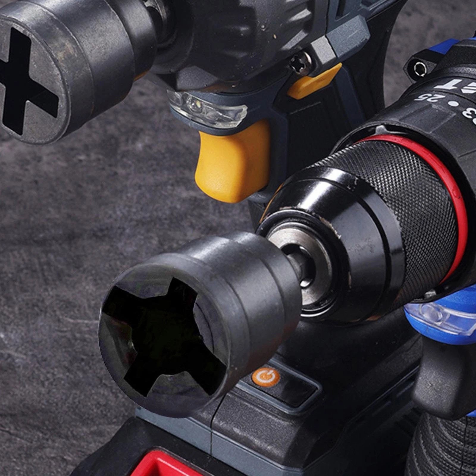Scissor Jack Drill Adapter, Socket Converter for Power Driver, High Carbon Steel