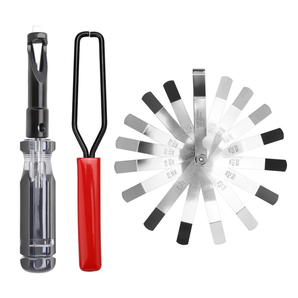 Valve Lash Adjustment Tool Set For Honda Toyota 10mm Jam Nut & Slotted Stud