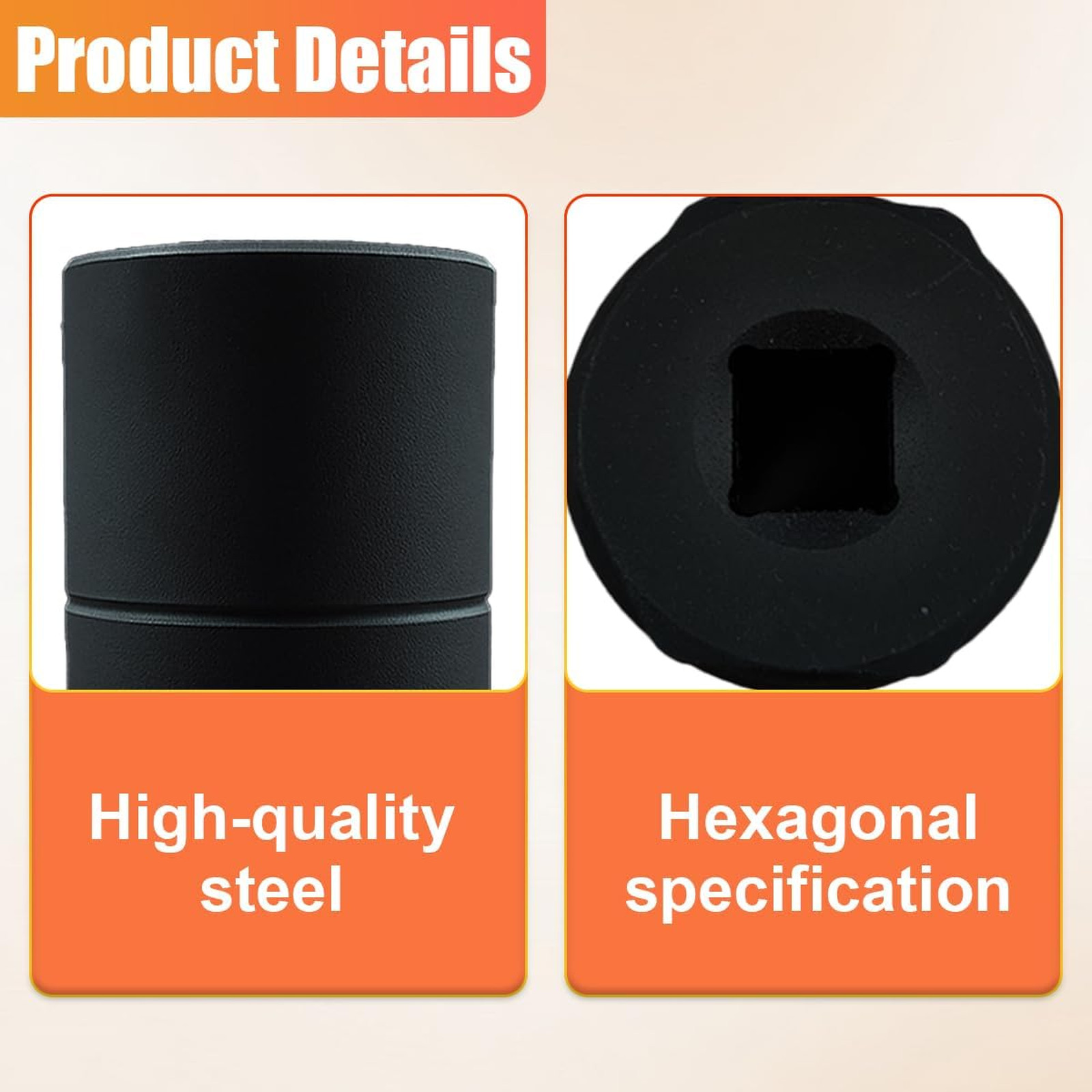 Universal Car Oil Pressure Sensor Socket, Chromium-Vanadium Steel 1 1/8 Inch Hex