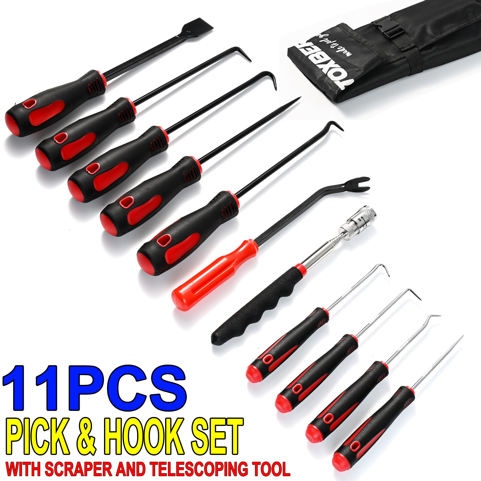 11Pieces/Set Precision Scraper Hook & Pick Set Automotive and Electronic Tools