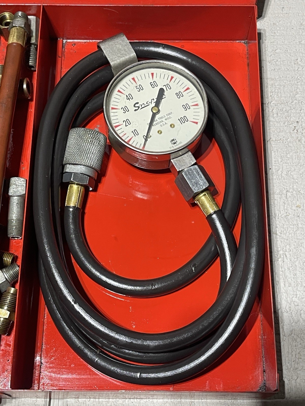 Snap-On Compression Testers Gauges w/ Fittings Oil, Hydraulic, Transmission