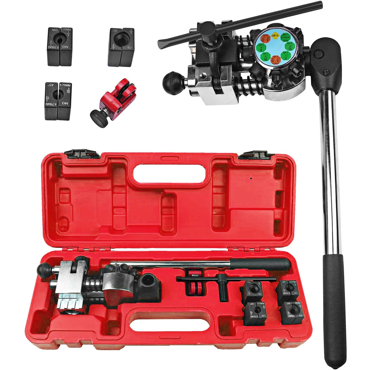 Brake Line and Tubing Flaring Tool 45 Degree Set – Single, Bubble, Double Flares