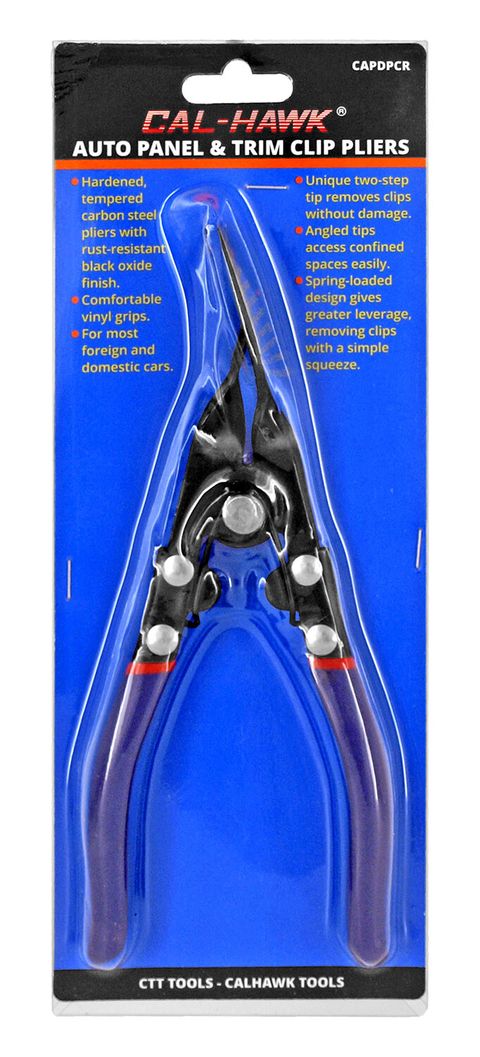 CTT Auto Car Panel And Trim Clip Plier Removes Clips Black Oxide Finish CAPDPC