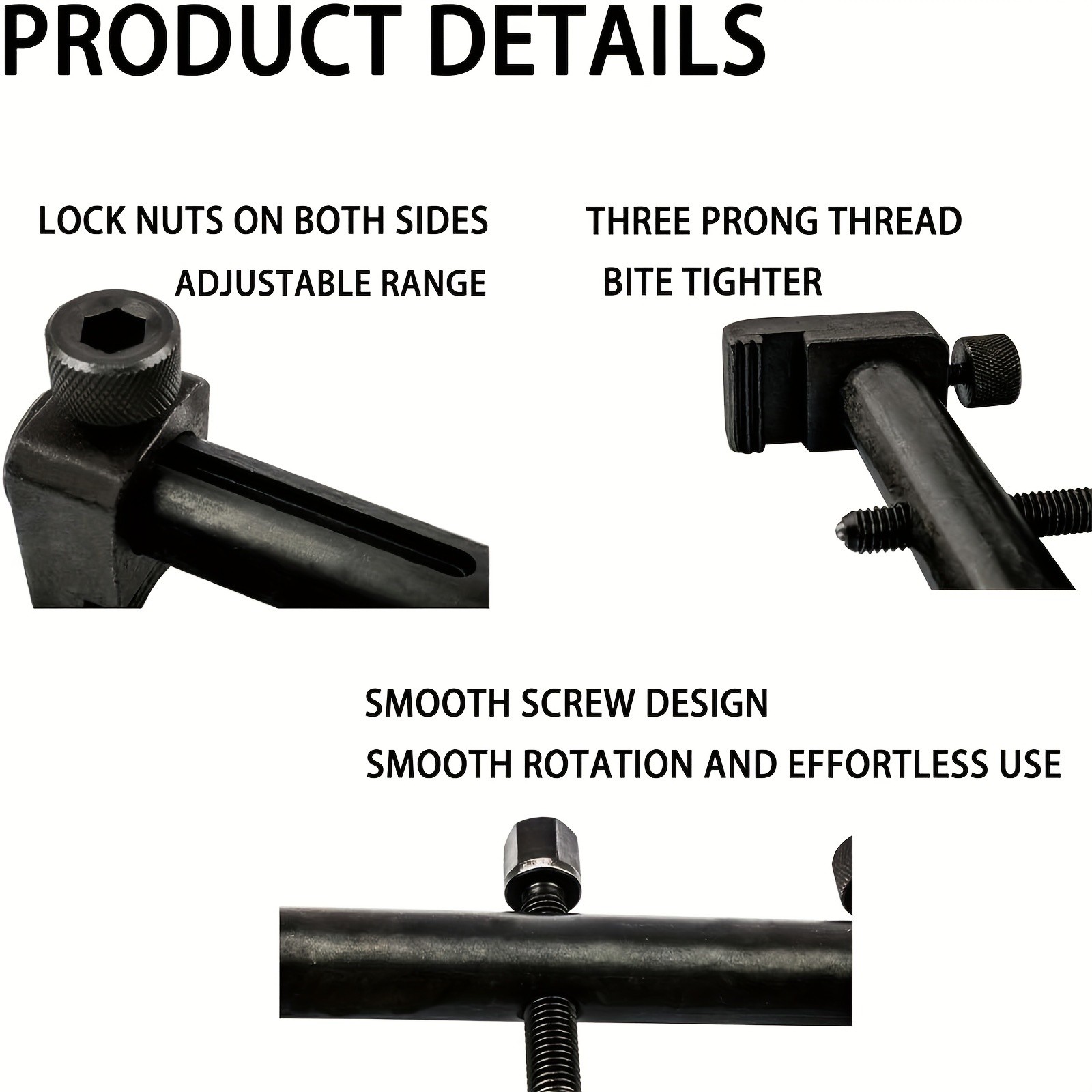 40mm -165mm Universal puller For Ribbed Drive Pulley Crankshaft Tool Remover