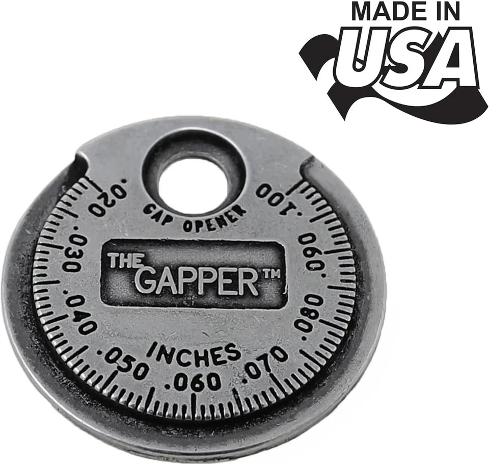 3235 Spark Plug Gapper: Coin-Style Spark Plug Gap Tool, 0.020″–0.100″ Measure…