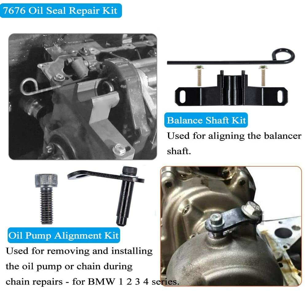 2801 Flywheel Holder & 2241 Seal Installer & 7676 Oil Seal Kit For BMW N20 N26