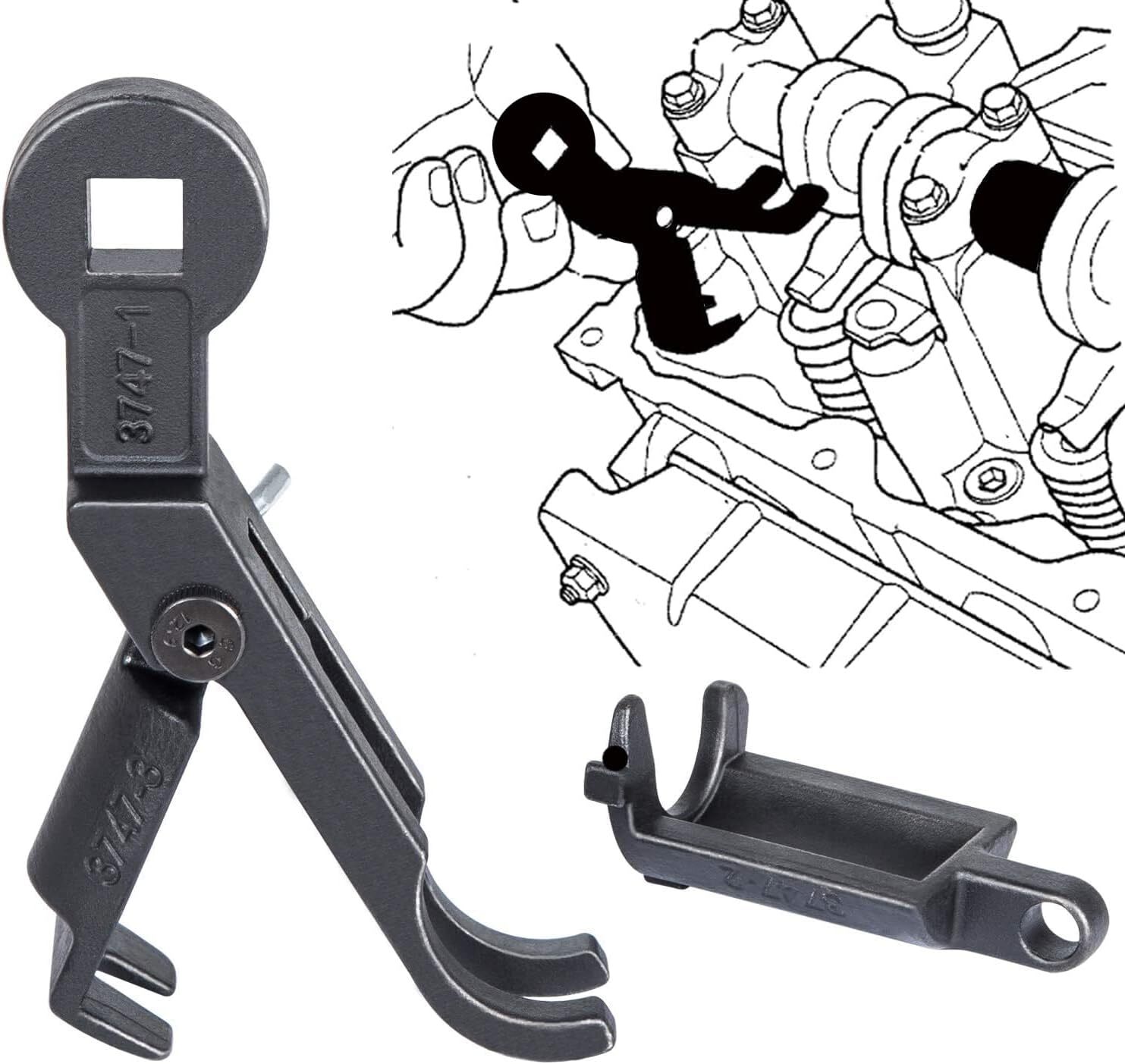 Rocker Arm Remover Installer Valve Spring Tool for Chrysler Jeep Dodge 3.7L 4.7L