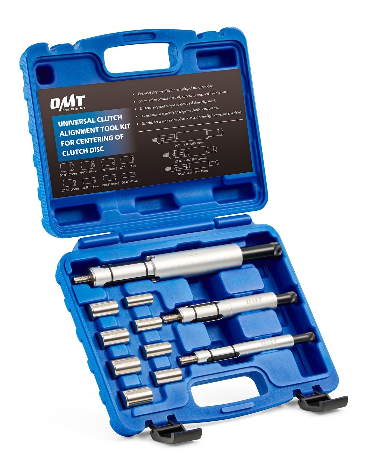 Universal Clutch Alignment Tool Kit – 11pc Set for Cars, Trucks & SUVs – Metric
