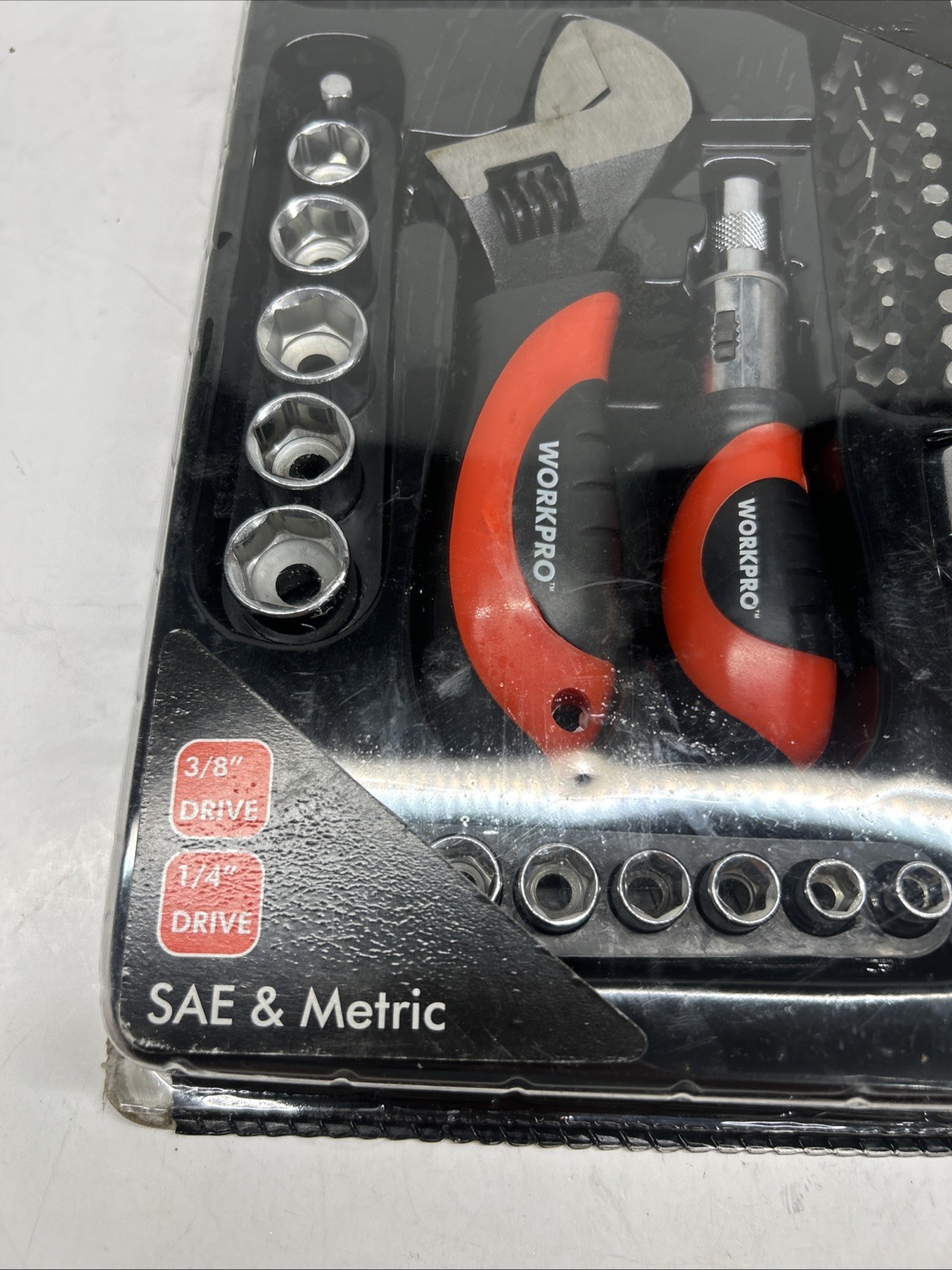 WORKPRO 50pc. Tool Set Stubby Ratchet SAE & METRIC New