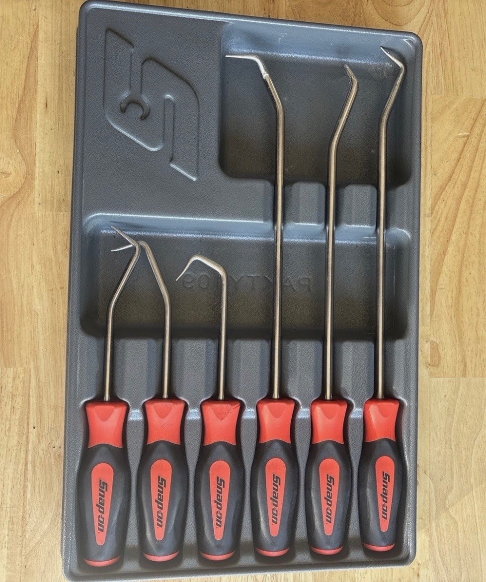 Snap On 6 pc Soft Grip Radiator Hose Pick Set (Orange) Part# SGRHT6BO