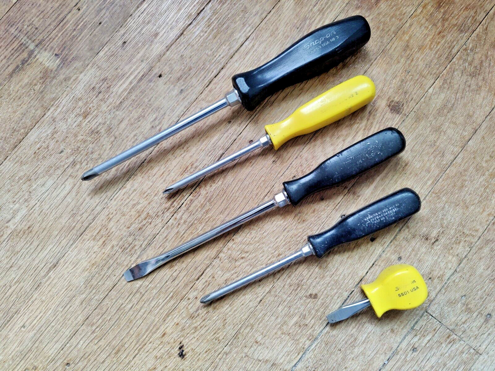 SNAP-ON SCREWDRIVER set * MIXED LOT * SEE PHOTOS Hard handle snap on screwdriver