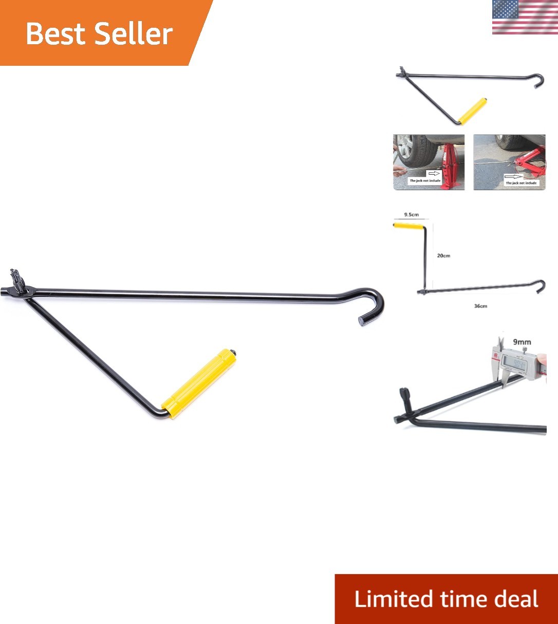Effortless Car Jack Handle Wrench – Lightweight and Rust-Resistant Design
