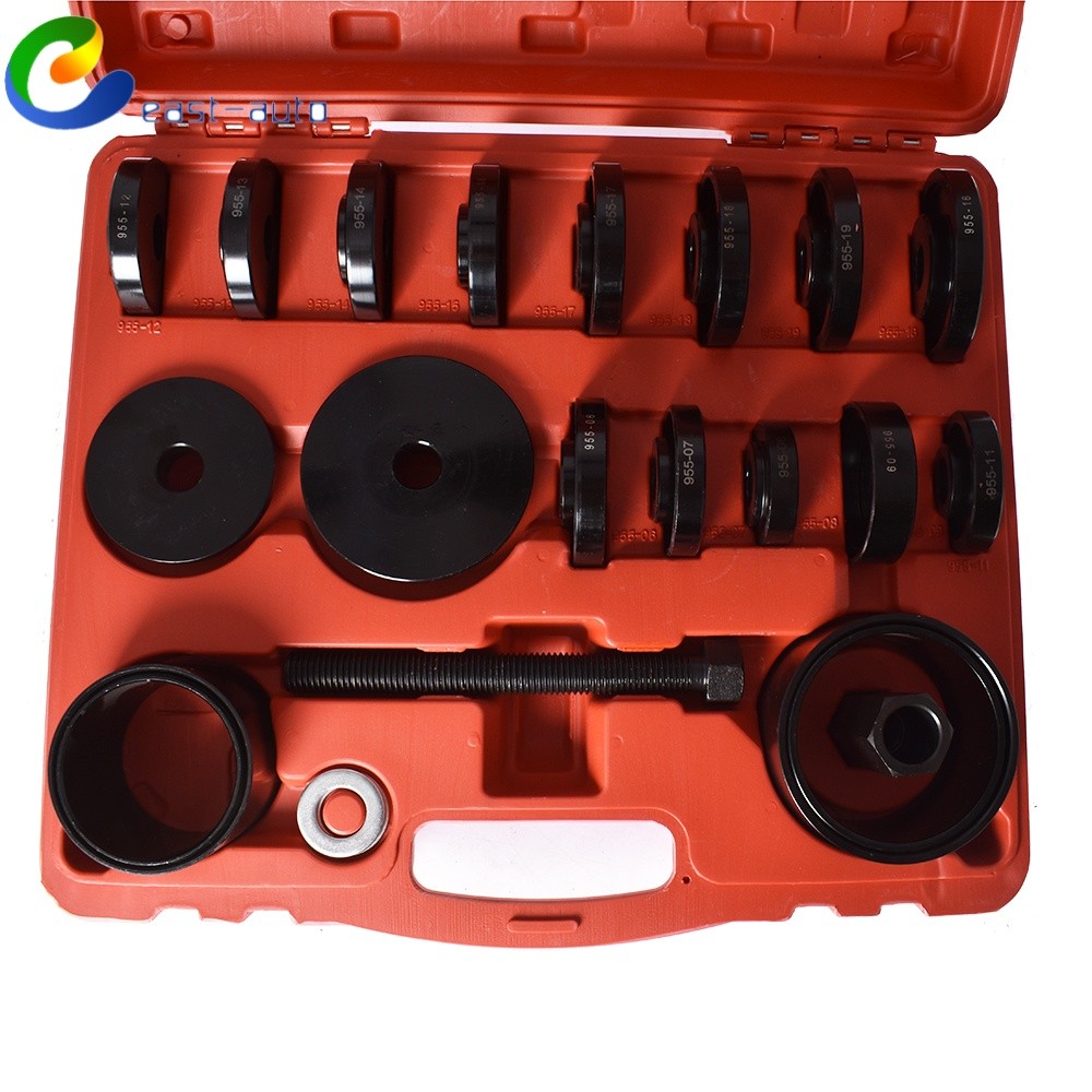 23pcs FWD Front Wheel Drive Bearing Press Tool Puller Pulley Removal Adapter Kit