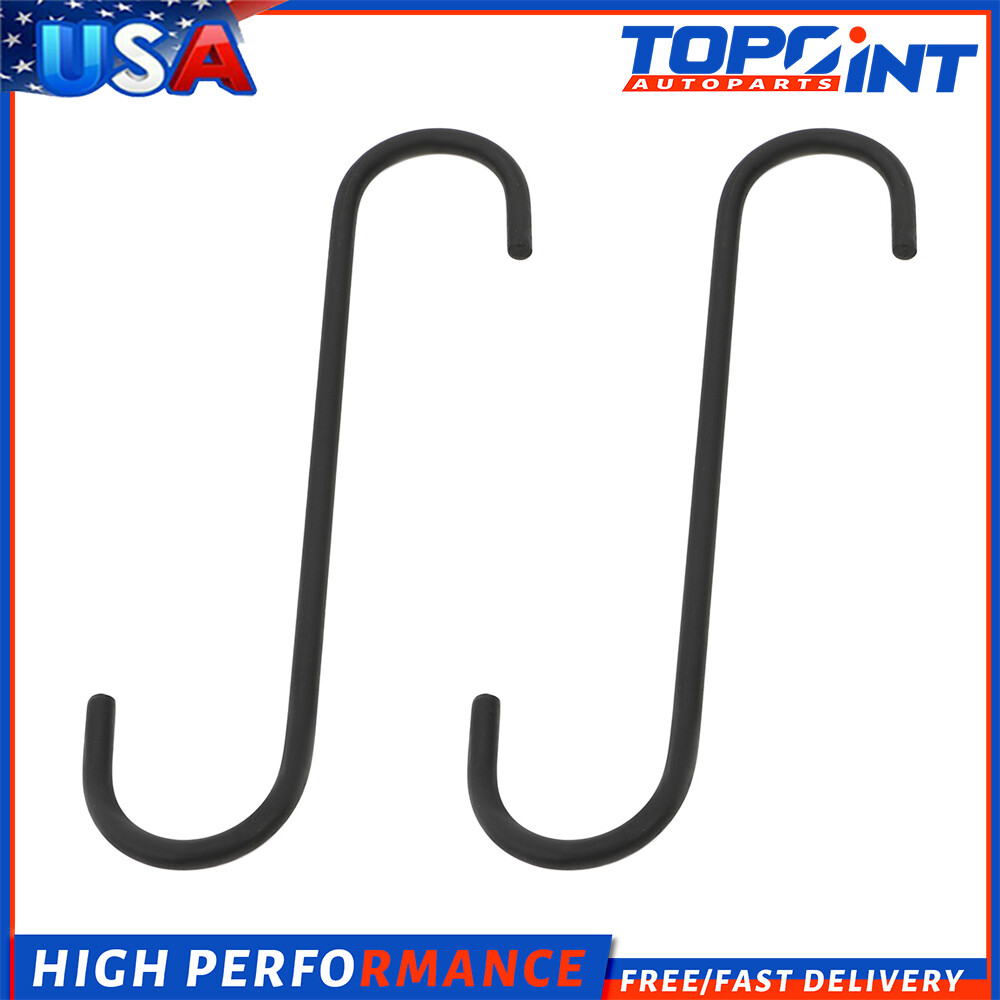 Brake Caliper Hangers – 2 PC Metal 7-3/4″ inch S Hooks 1/4″ Diameter