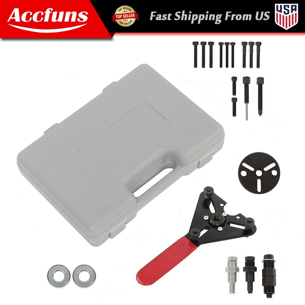 New AC Compressor Clutch Removal and Installation Tool Kit Complete Set 23pcs