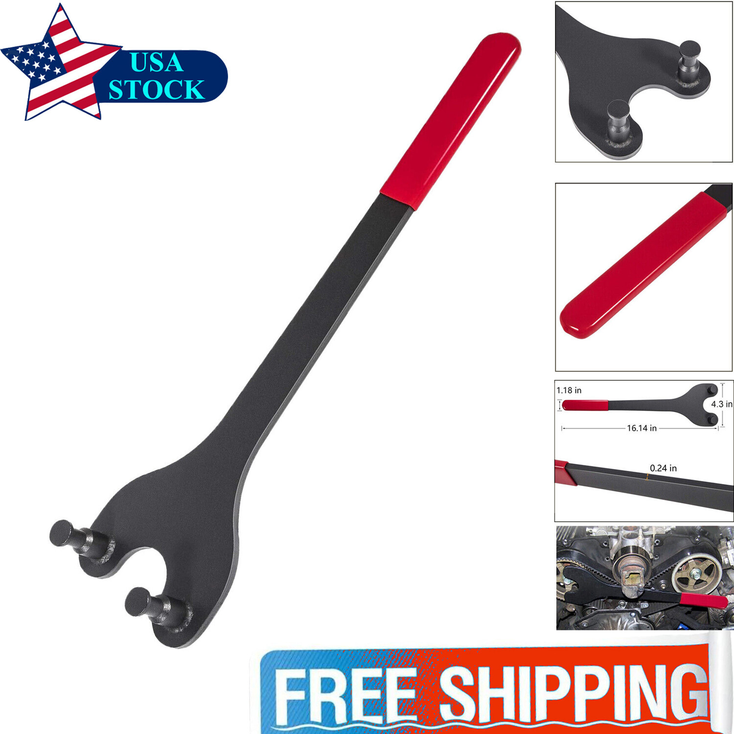 Cam Pulley Holder Camshaft Pulley Holding Tool for Nissan, Toyota,Camry, OHC, V6