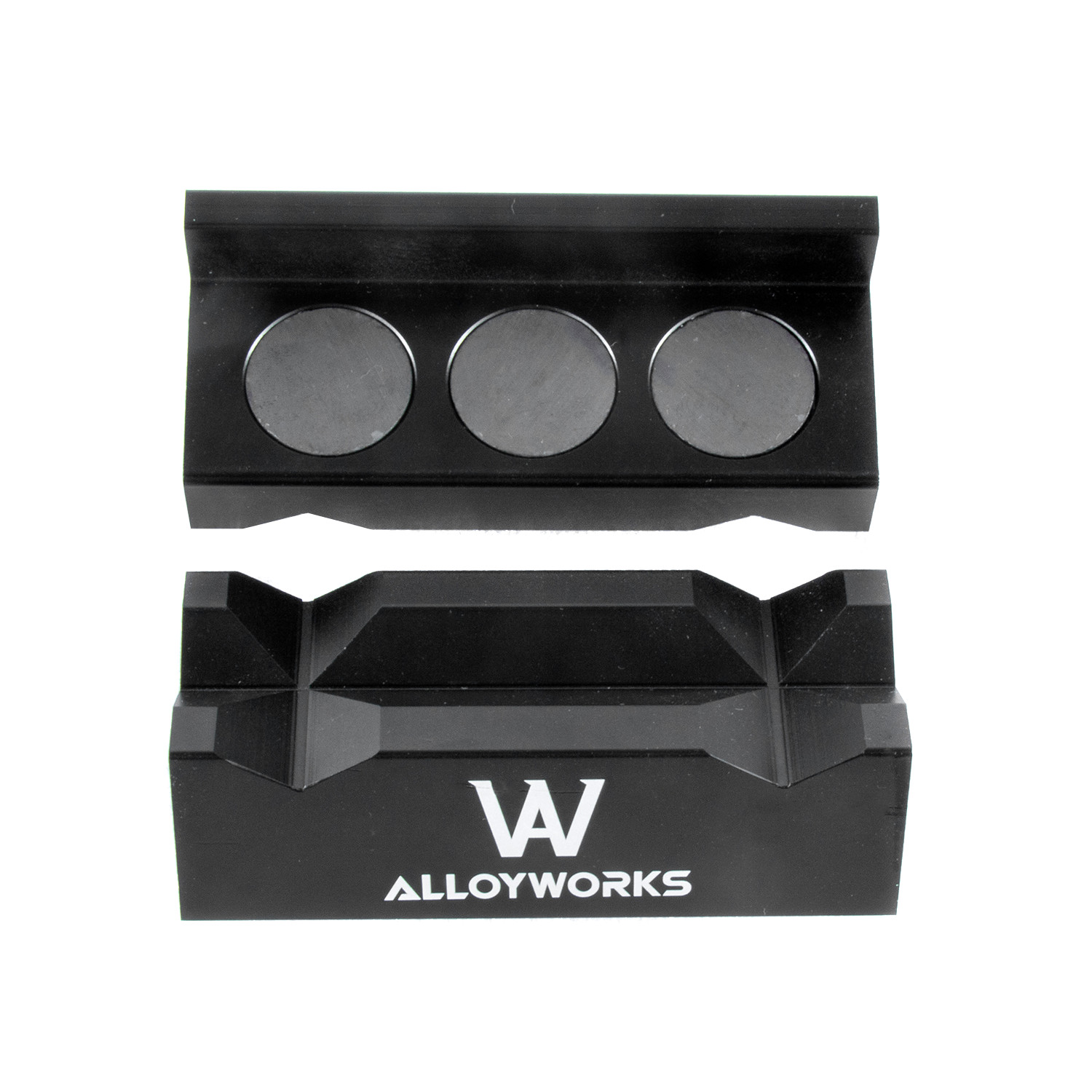 Black Universal Aluminum Magnetic Billet Vise Jaws Fitment for AN Fitting’#20990