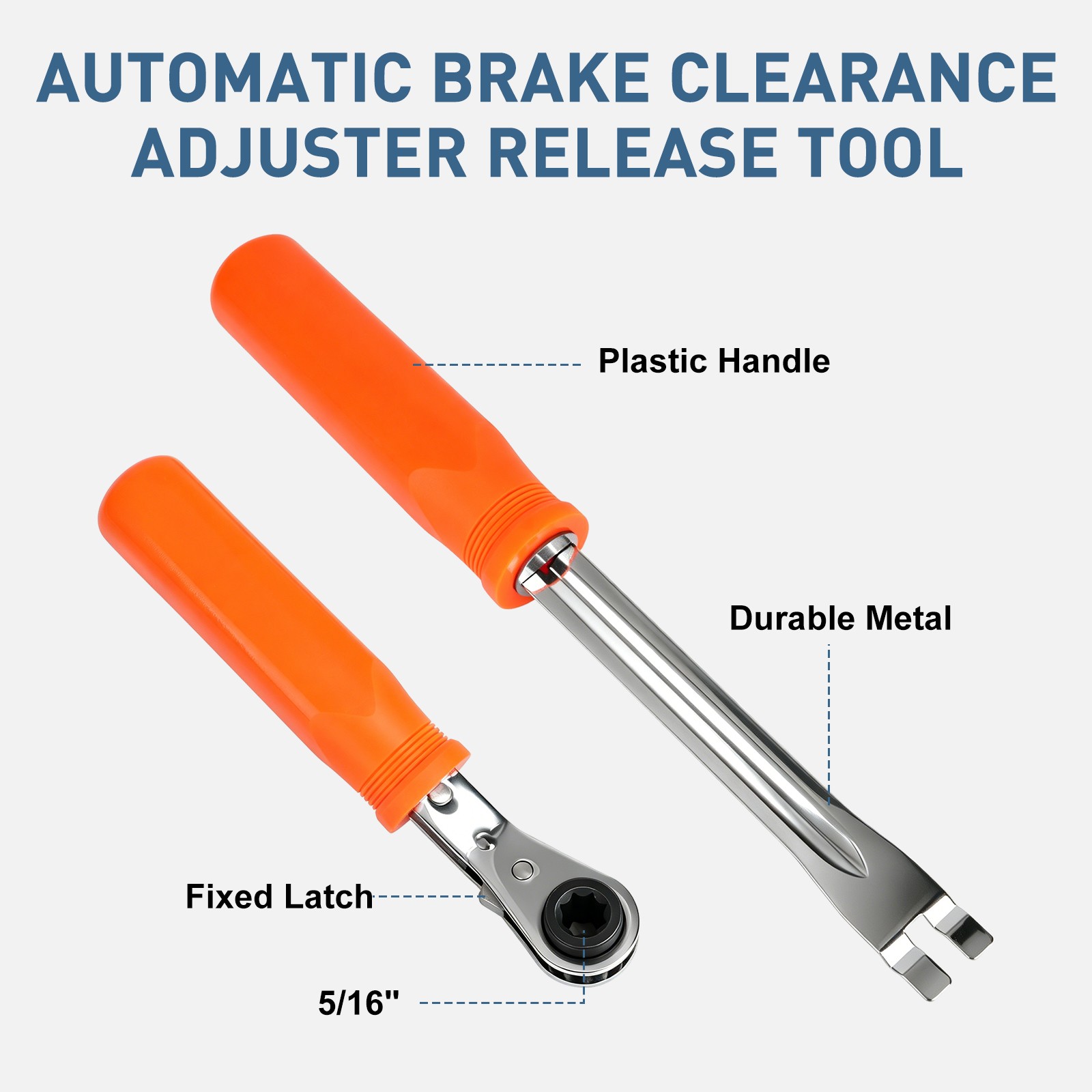 Automatic Slack Adjuster Release Tool w/ 5/16″ Ratchet Wrench Brake for Trailer
