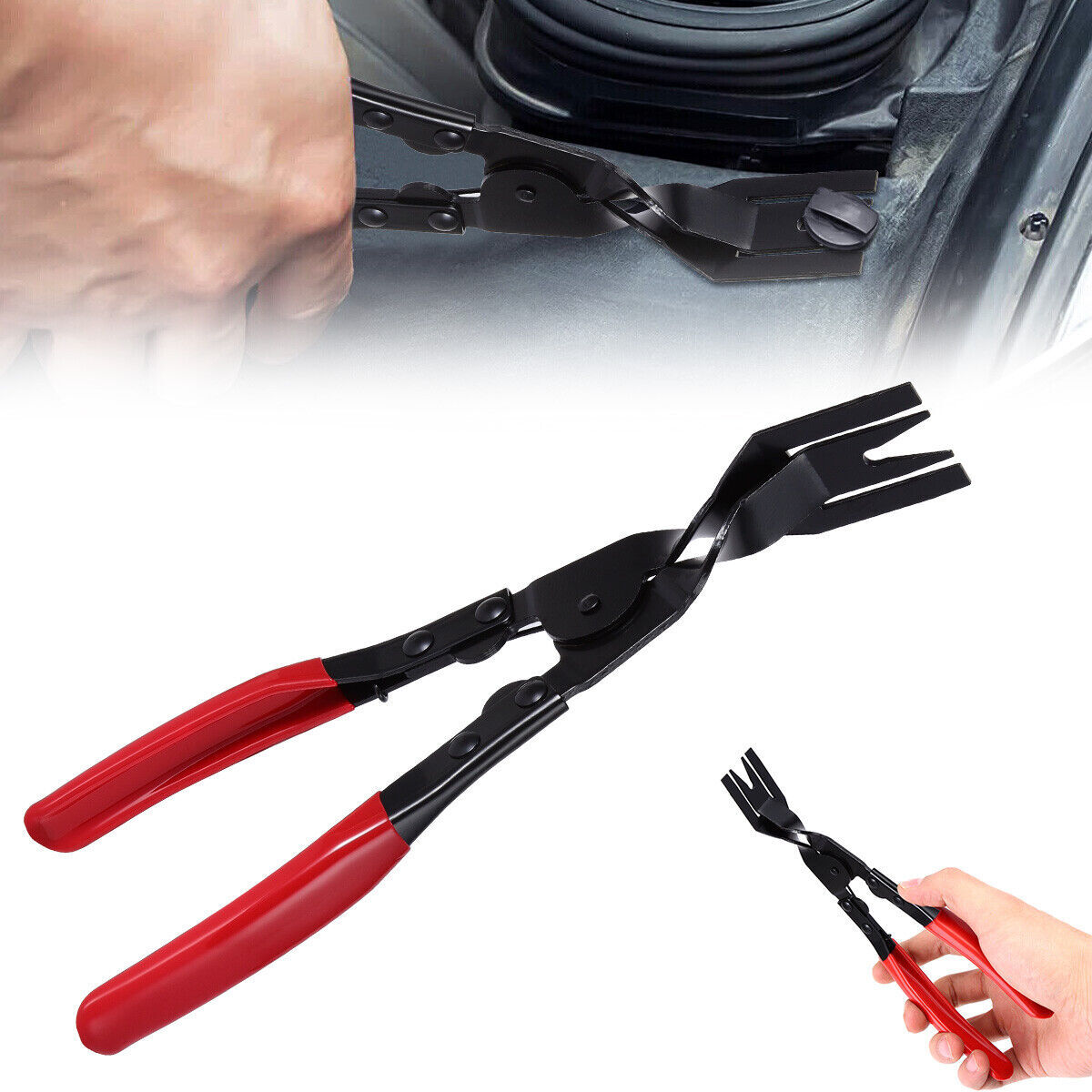 Car Trim Clip Upholstery Removal Pry Tool Door Panel Fastener Pin Pliers Puller
