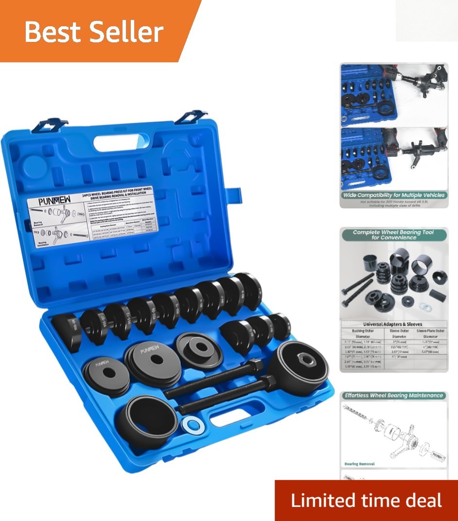 Universal Wheel Bearing Removal Tool – 24pcs for Front-Wheel Drive Vehicles