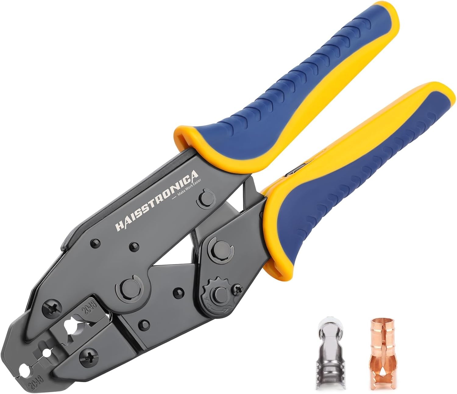 Haisstronica Crimping Tool for Spark Plug Ignition Wire,8.5mm Ratchet Blue