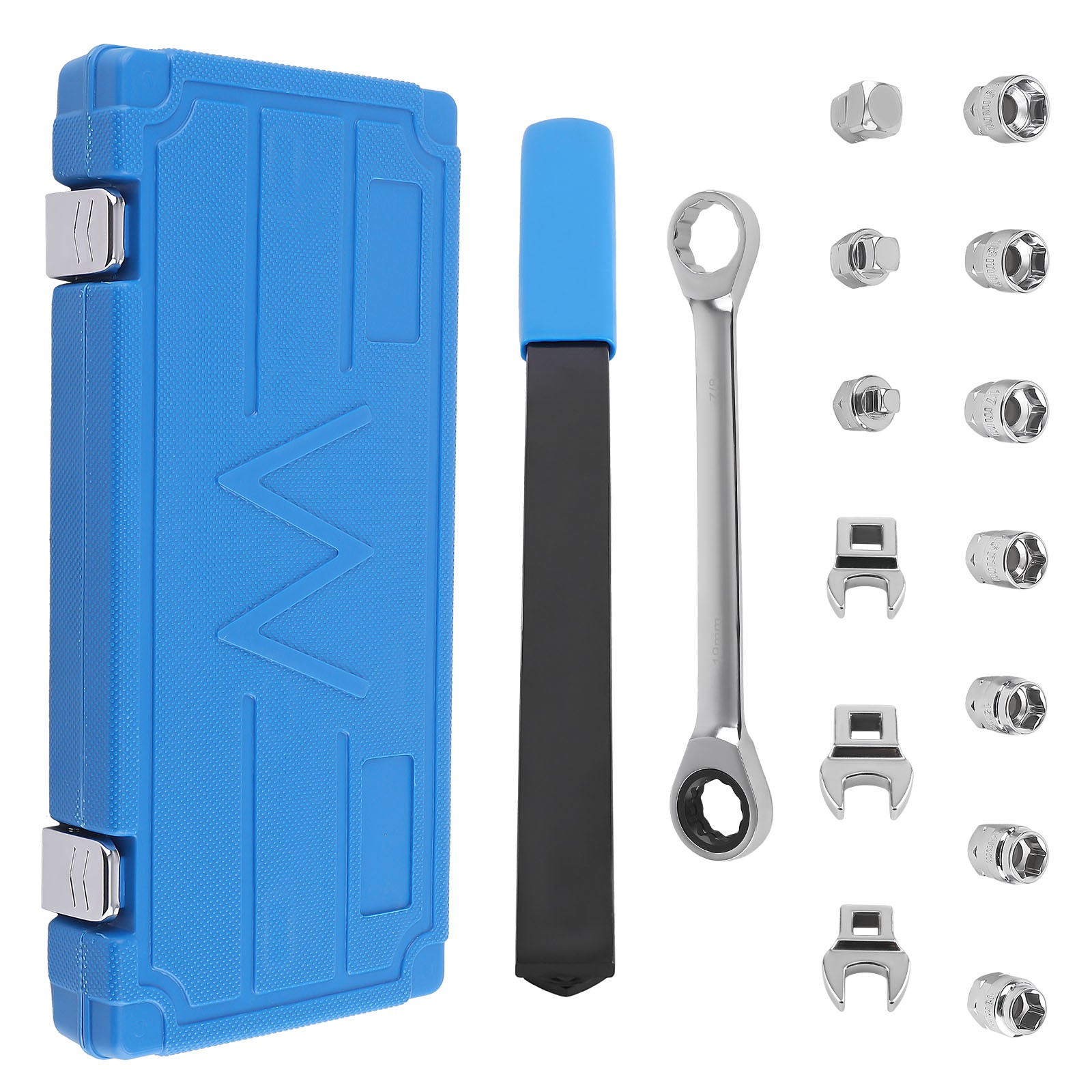 15 Pieces Ratcheting Serpentine Belt Wrench Tool Remove and Install set