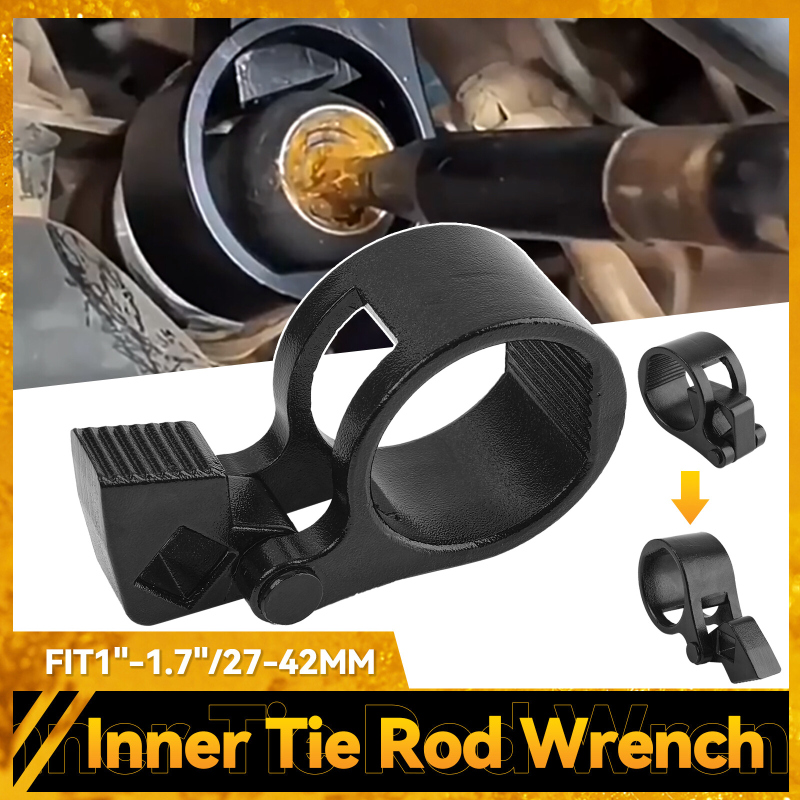 Universal Inner Tie Rod Tie Rod End Wrench Removal Tool For 27mm – 42mmCar Truck