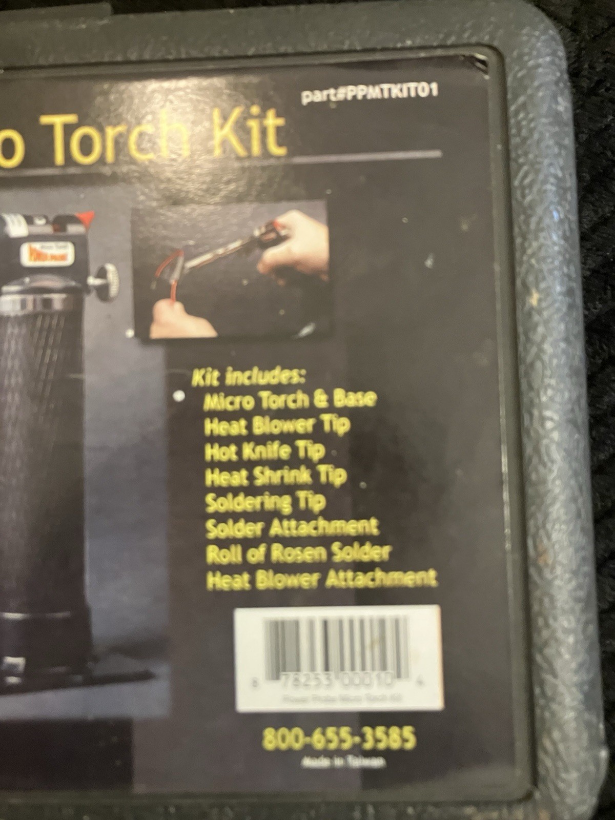NOS. Power Probe PPMTKIT01 Refillable Butane Soldering Micro Torch Kit