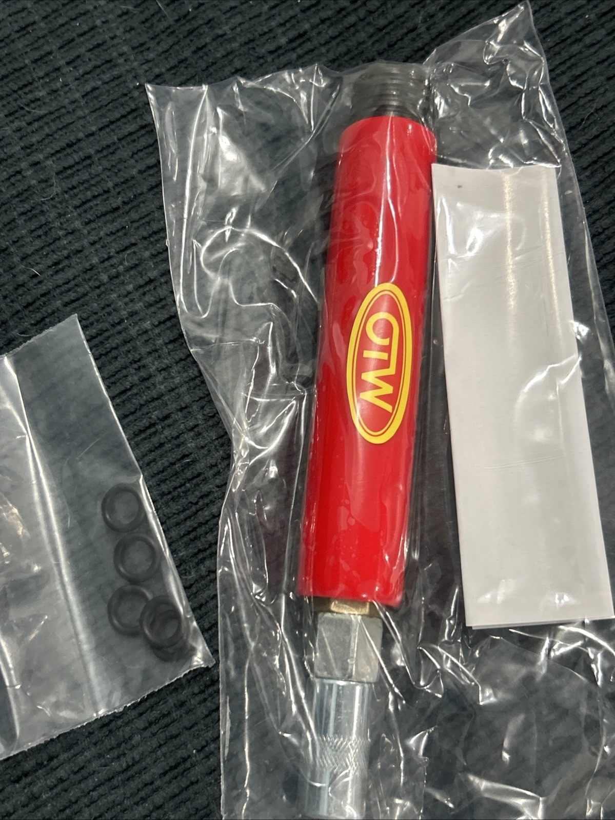 4 New Red Grease Fitting Cleaning Tool, Cleans and Flushes Out Old Dried Grease