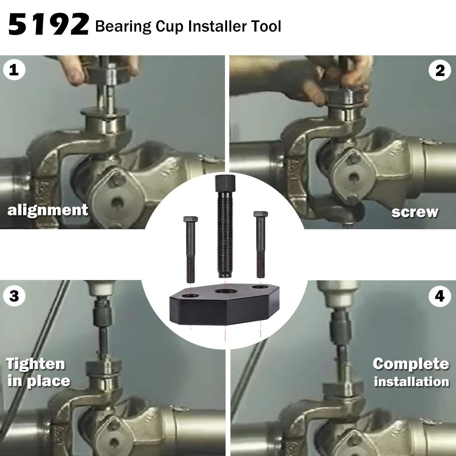 Heavy-Duty Truck 10102 U-Joint Puller & 5192 Bearing Cup Installer Tool Set