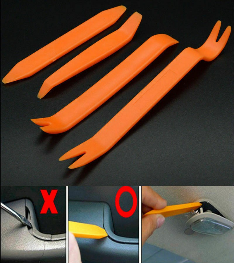 Trim Tool 4PC Removal Set Dashboard Door Panel Plastic Car Audio Dash Pry Kit X4