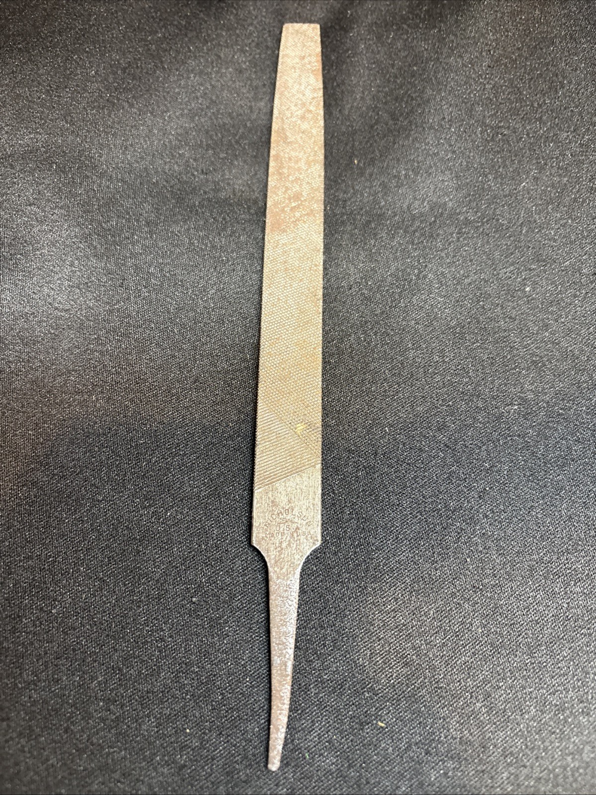 Lot of 2 Vintage Nicholson 10″ & 7”Flat Mill Bastard Files USA Made Great Tool