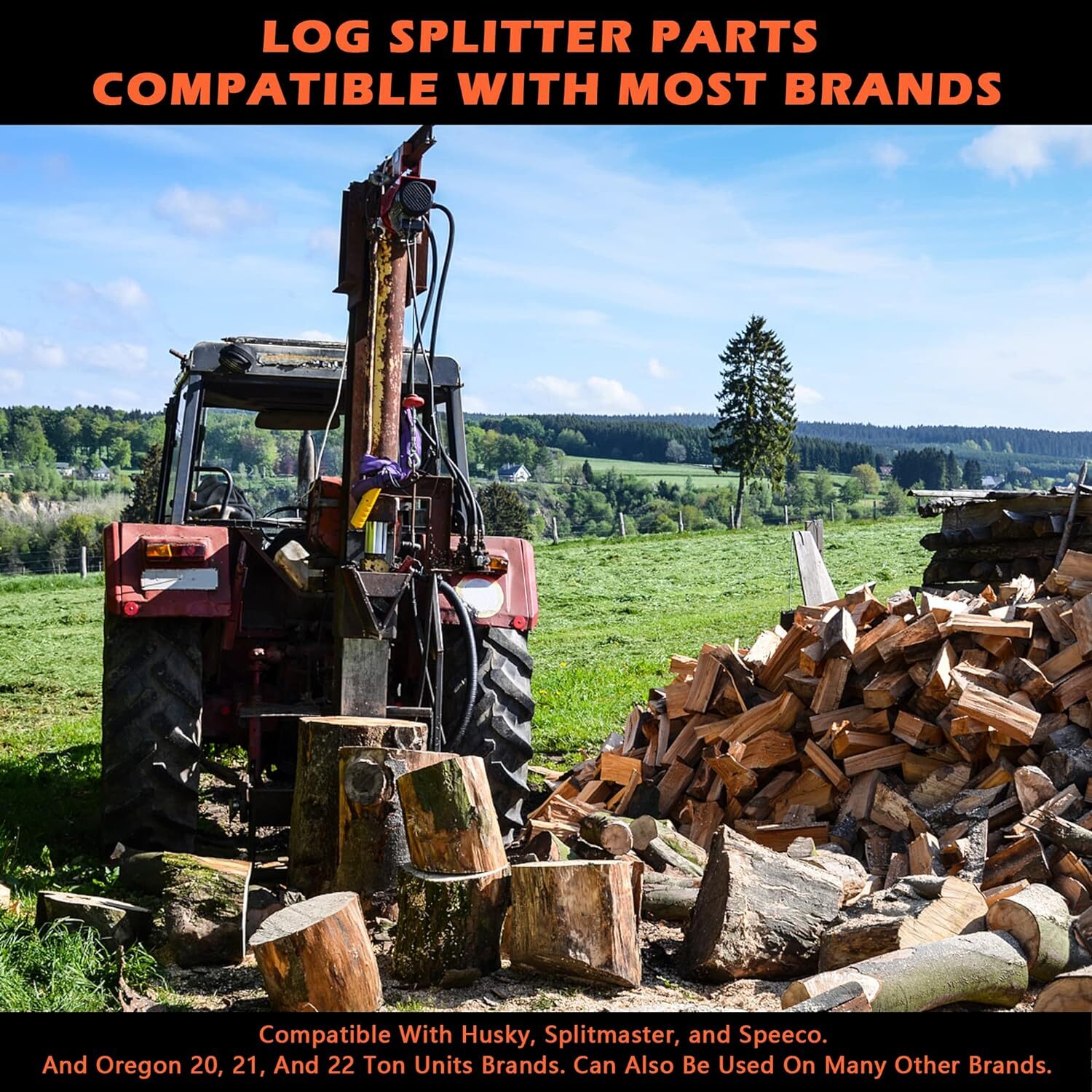 Log Splitter Replacement Mount Brackets Fits for 5-7 Hp Engines Hydraulic Pumps