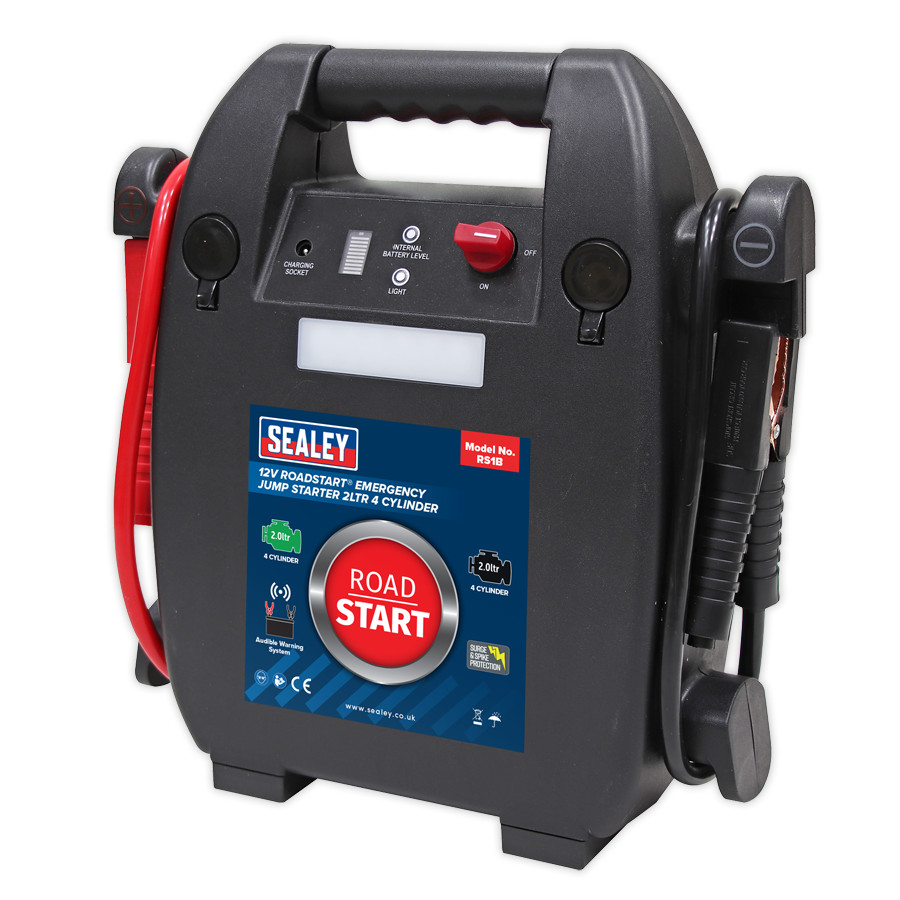 Sealey RS1B RoadStart Emergency Jump Starter 12V 2L 4 Cylinder