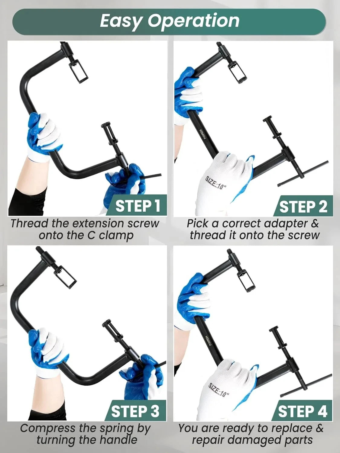 Valve Spring Compressor Tool Kit 5 Sizes for Car Motorcycle Engine Repair US