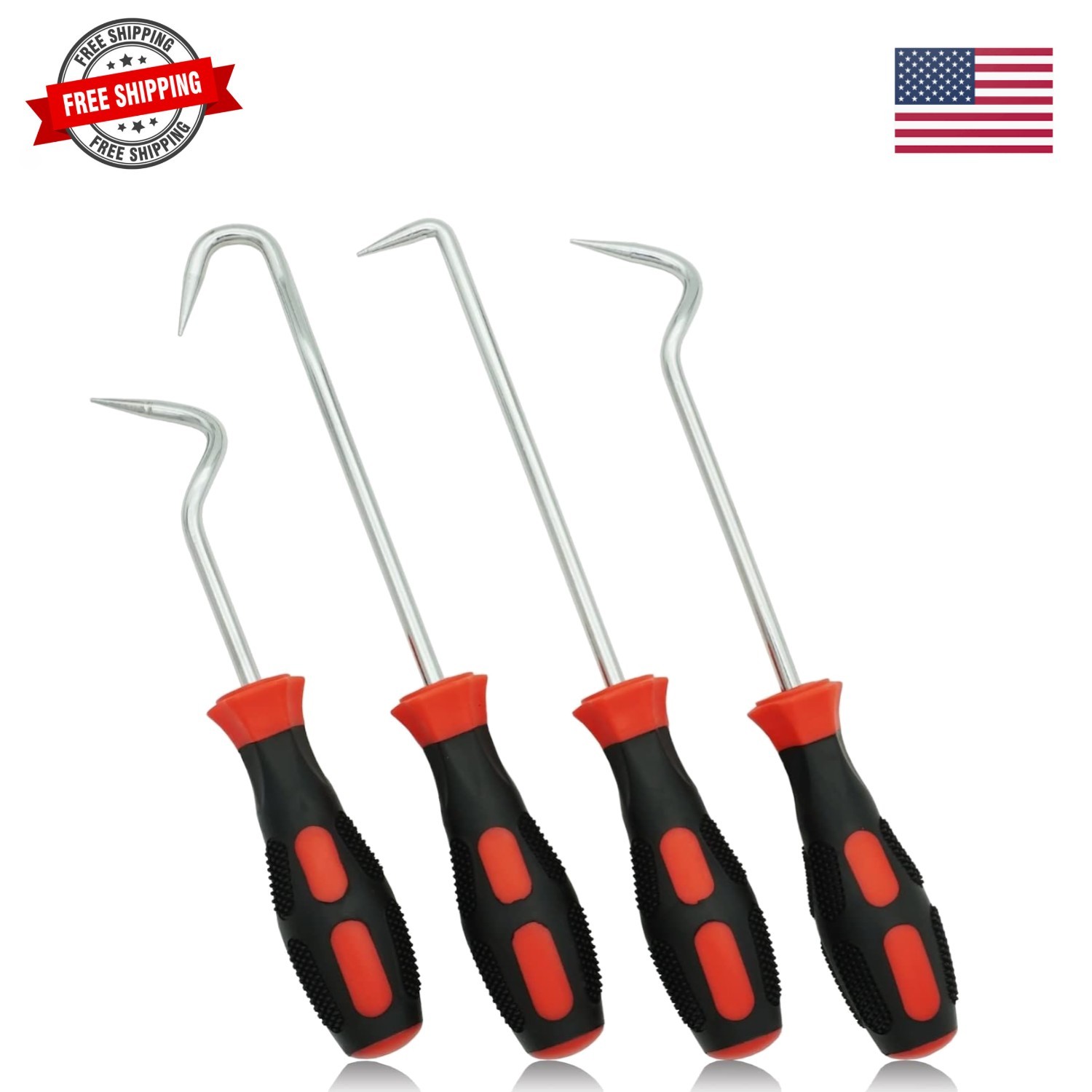 Hose Removal Hook Pick Set Pack of 4, 10″ Hook, 8″ Remover, Hose Puller Tool …